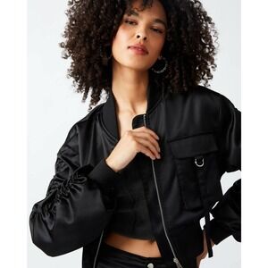 Steve Madden Black Utility Jacket Size XXL Black New With Tags‎